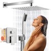 10 Inch Rainfall Shower System - Wall Mounted Complete Combo