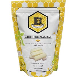 Beesworks White Beeswax Bars (6 oz) | 100% Pure, Cosmetic Grade, Triple-Filtered Beeswax for DIY Skin care, Lip Balm, Lotion and Candle Making (1 oz Bars - Pack of 6)