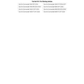 Tusk UTV Rear Window For Can-Am Commander 1000 2011-2014