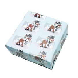 arkamii Wrapping Paper Format 86 x 64 cm Christmas Design 3 Sheets Large Format (NG7)
