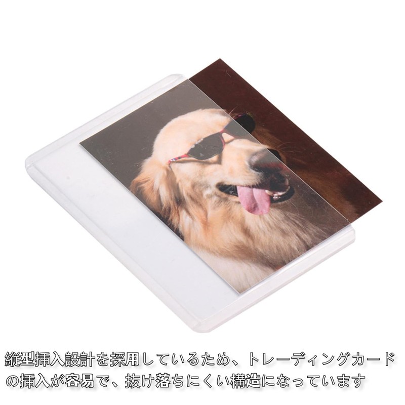 Ginhkok Hard Card Case, Horizontal, Set of 30, Double-Sided Protection,