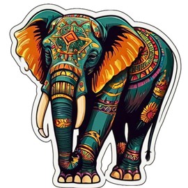 3pcs Elephants Sticker 3in - Cute Stickers for Teens Waterproof Kawaii Vinyl Aesthetic Stickers, Cute Elephants Decals for Phones, Laptop Water Bottles, Computer Stickers for Kid... (Elephants15)