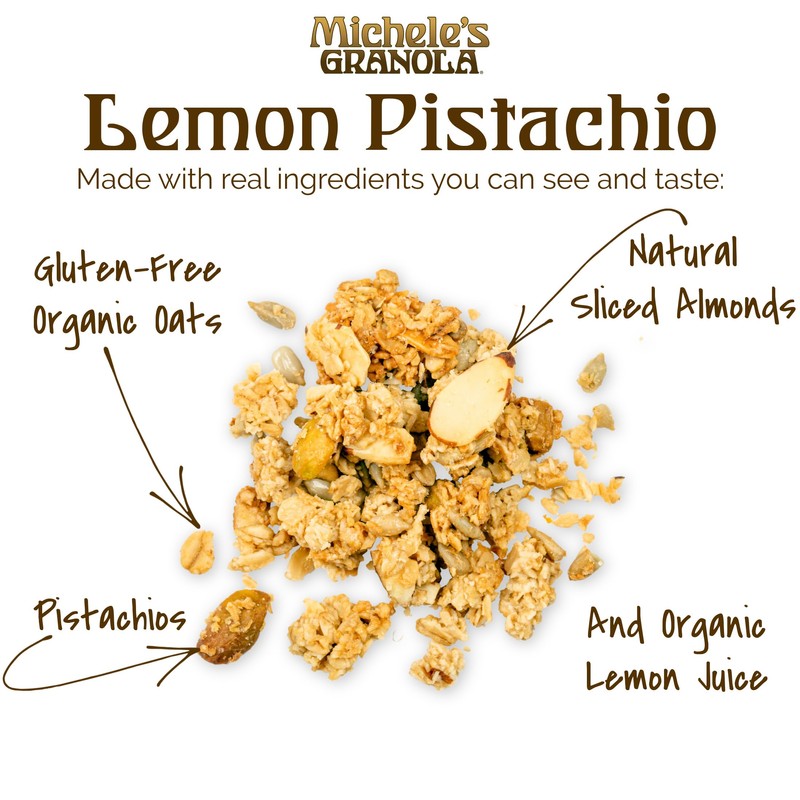 Michele's Granola - Lemon Pistachio - Handmade Non-GMO Whole Grain