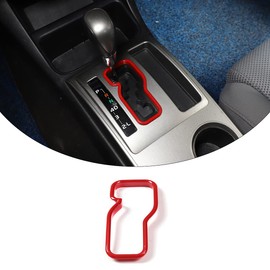 TongSheng Fit for Toyota Tacoma 2006 2007 2008 2009 2010 2011 20212 2013 2014 2015 ABS Car Control Gear Track Panel Cover Trims Stickers (red)
