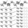 PH PandaHall 300pcs Earrings Post 304 Stainless Steel Earring Stud