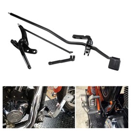 HDBUBALUS Motorcycle Forward Controls Pegs Levers Linkages Kit Set Fit for Harley Dyna Low Rider Fat Bob Street Bob Wide Glide FXDF 2006-2017