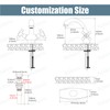 Aolemi Bathroom Sink Faucet Single Hole Cold and Hot Double