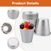 VIDETOL 20 Pcs Dariole Moulds, Mini Pudding Moulds, Non-Stick Aluminium