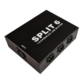 Snblzhef XLR 1 in 6 Out Signal Splitter Mixer Signal Distributor Balanced XLR Signal Distributor