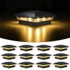 VOLISUN Solar Post Cap Light Outdoor Waterproof 12pack,Solar Fence -