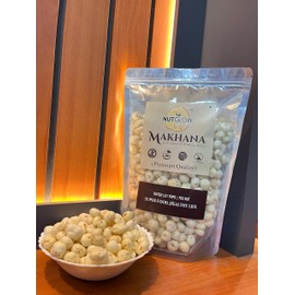 Nutglow Makhana Healthy Protein Snacks | Gluten Free Plant Based Roasted & Flavoured Crisps (Pack of 1) | Fox Nuts | High Protein/Fiber | Healthy Snacks | Popped Lotus Seed - Cream & Onion | 7 Oz