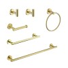 Modern Wall Mount Stainless Steel Bathroom Towel Rack Set 6