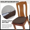 SINOSSO 4 Pack Memory Foam Chair Cushions for Dining Chairs,