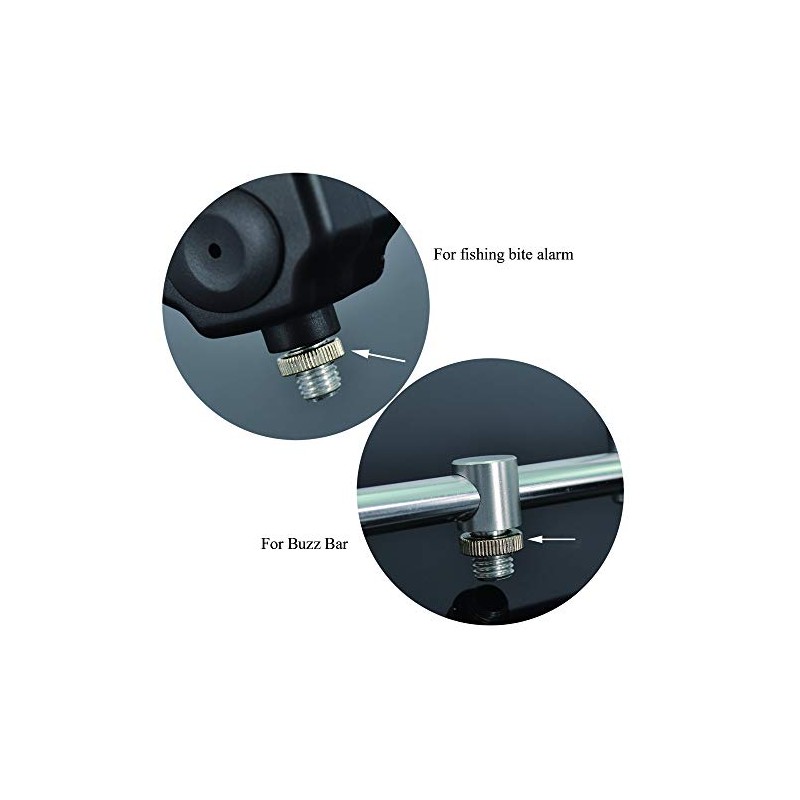 leisurelite 10 x Stainless Bank Stick Bite Alarm Locking Nuts.