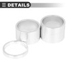 Motoforti Universal Bike Headset Spacers, 5 10 15 20mm, Silver