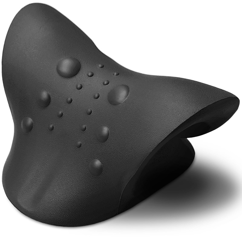 EZSIDE Neck Stretcher, Relaxation Pillow for Neck (Black)