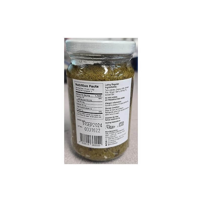 Bicol's Best Laing Regular 8 oz- (2 Bottles)