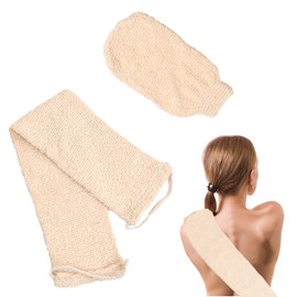 Back Scrubber Exfoliating, Gloves for Shower, Loofah Bath Mitt, Back Bath Exfoliator Washer Towel for Women Men Deep Cleaning