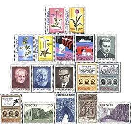 Denmark - Faroe Islands 162-178 (complete.issue.) Volume 1988 completeett unmounted mint/never hinged ** MNH 1988 Flowers, Dom U.A. (Stamps for collectors)