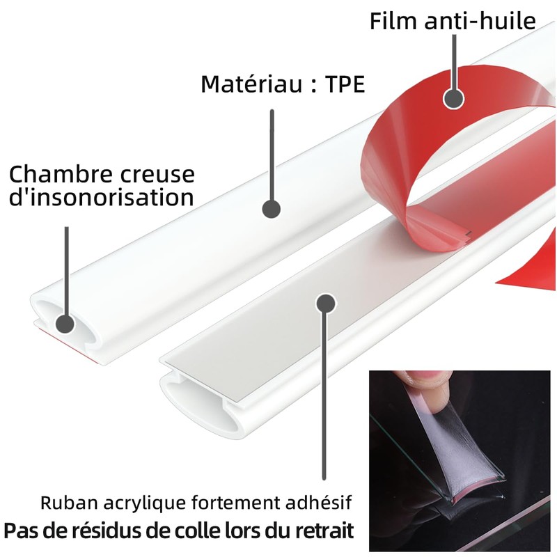 Draught Excluder & Door Seals (White, 6)