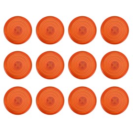 12pcs Arcade Button Cover Replace Mechanical Push Button Cover for Kailh for Cherry for TTC for Akko for Glorious Switches Orange