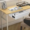 FFanhia 22 Inch Under Desk Mounted Sliding Pull-out Drawer Storage