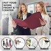 Dunwell Art Portfolio 9x12 Folder (Ruby), Black Mounting Paper, Portfolio