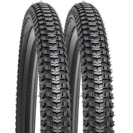 YUNSCM 2-PCS 20" Bike Tires 20x2.0/54-406 Compatible with Road Bike 20x1.95 20 x 2.0 20x2.10 All-Terrain Directional Tread Bicycle Tires (Y-1404)