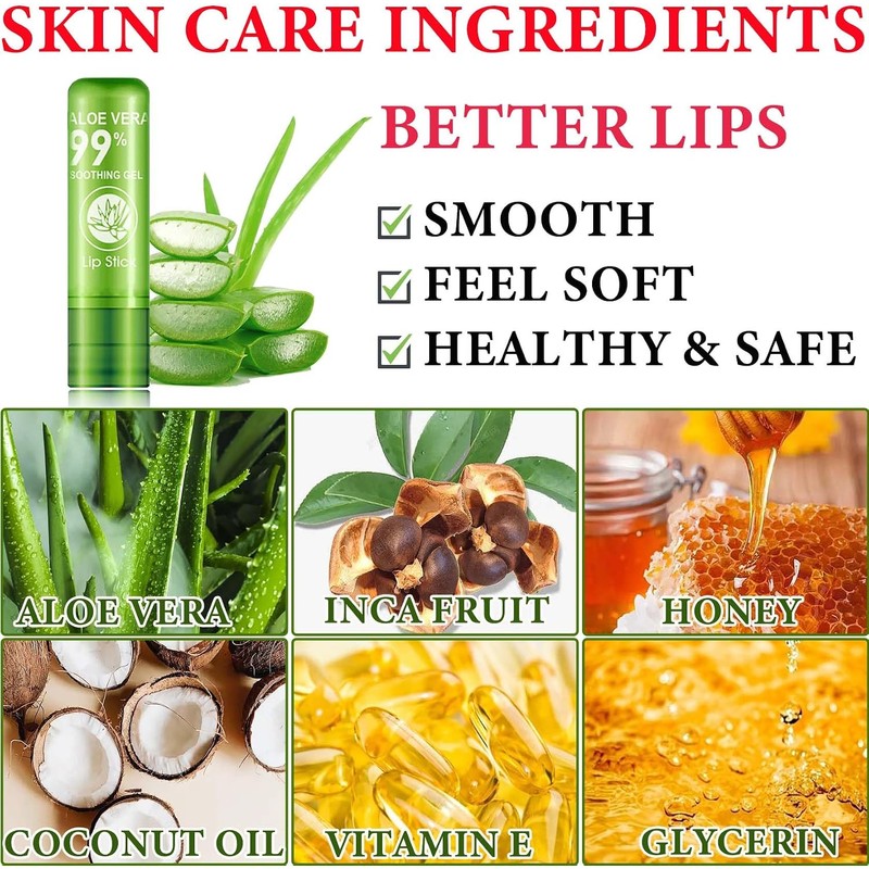 5 Labiales De Aloe Vera Que Cambian De Color Para