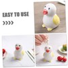 Ciieeo Cute Ceramic Spice Jars Portable Salt Pepper for Kitchen
