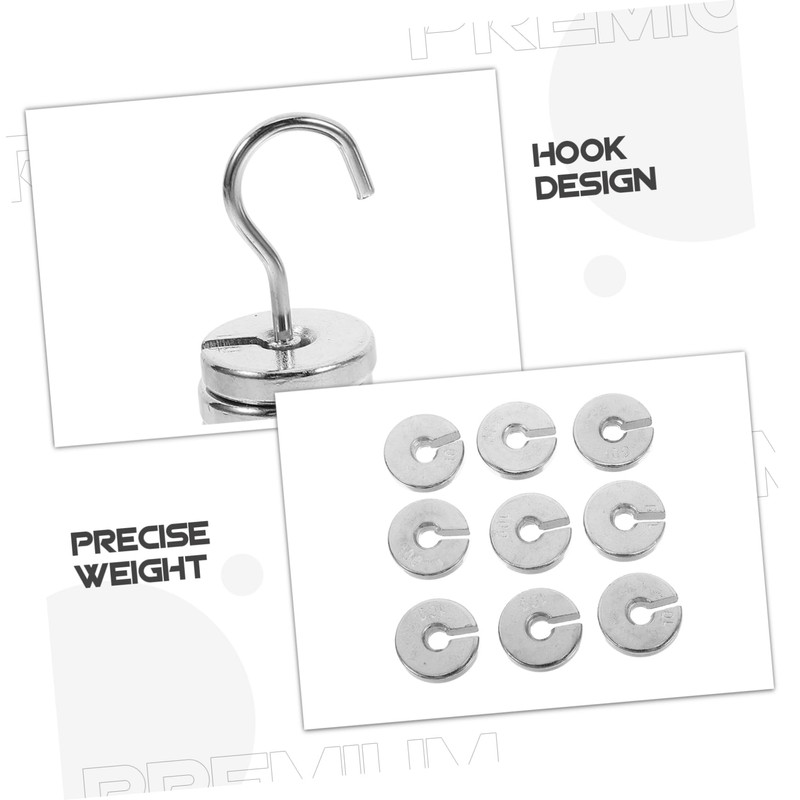 Sosoport Laboratory Slotted Mass Set Chrome Plated Iron Weights with