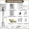 Manilla Reversible Monomando Satinado Banna Para Puerta Entrada 35-45mm