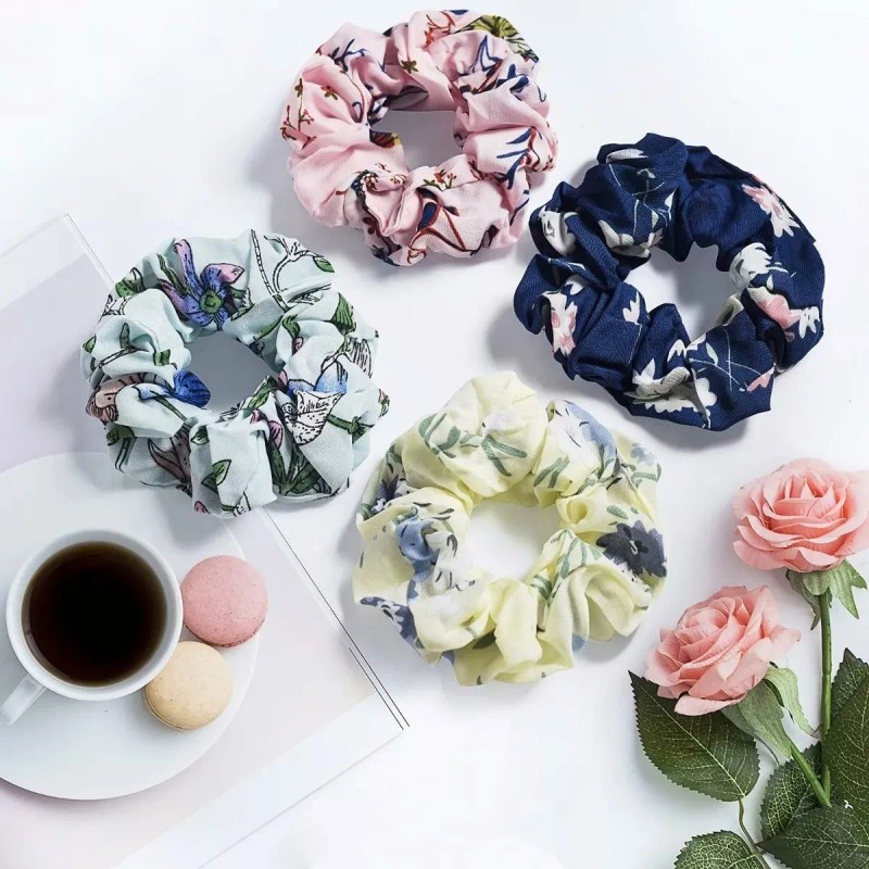 Scrunchies Ligas Elásticas Aterciopeladas Para Cabello 20 Pz