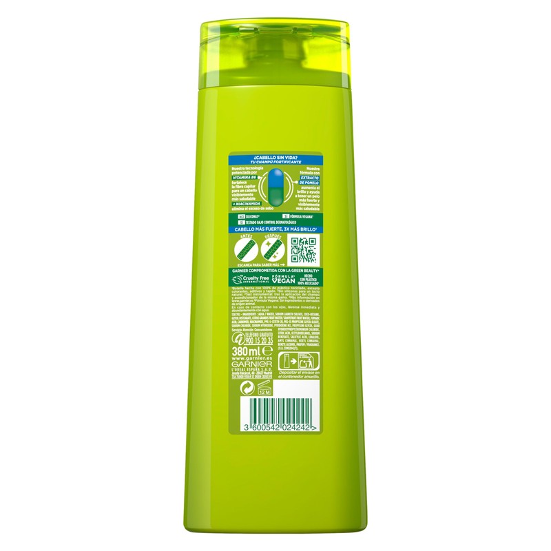 Garnier Fructis Shampoo Kraft- und Glanzshampoo 360 ml