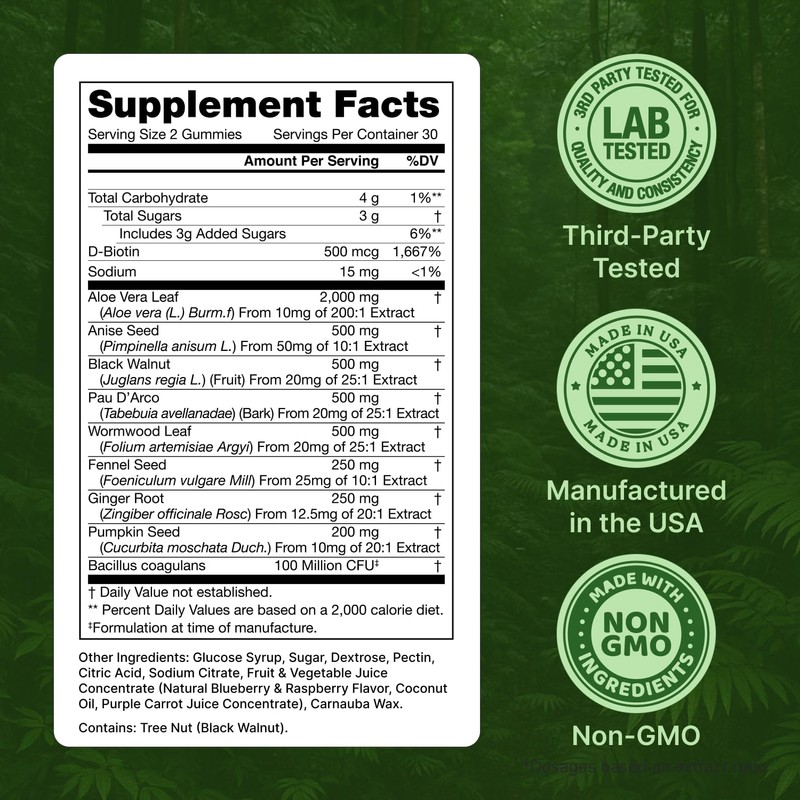 Candisite | Candida Cleanse | 10-in-1 Advanced Formula - Wormwood,