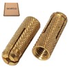 SKIR'CO (100 pcs) Brass Drop in Anchors M5 x 20
