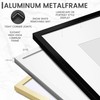 Heimlove Metal Picture Frame, Aluminum Photo Frames, 5x7 with Mat