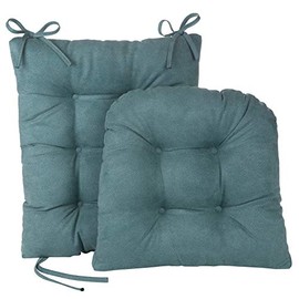 Klear Vu Twillo Overstuffed Rocking Chair Cushion Set, Seat 17" x 17" and Seatback 21" x 17", 2 Piece, Marine