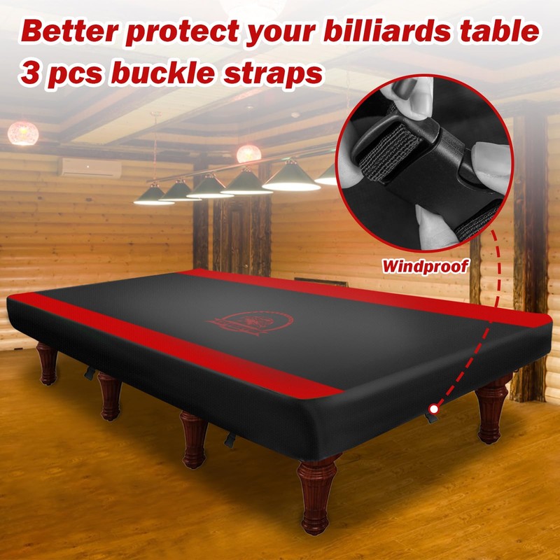 COVERVIN Billiard Pool Table Cover,Heavy Duty 210D Oxford Cloth Material