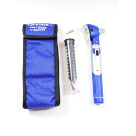 New Fiber Optic Mini Otoscope Blue Pocket Size Premium Grade Cynamed