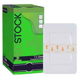 MEDSTOCK Transparent Island Dressing, 2.75"x4" (Pack of 100), Waterproof Dressing, Polyurethane Coat, Highly Breathable, Medical Grade, Acrylic Adhesive, Waterproof, Wound Monitoring and Healing