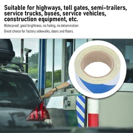 mumisuto Hazard Warning Tape, 50 mm * 30 m Delimit Tape, Blue Caution Tape Roll for Workplace/Danger Areas