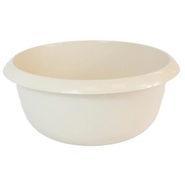 Round Kitchen Household Cleaning Washing UP Mixing Bowl, 8L Capacity, Round Plastic TAUPE (Beige) Colour Bowl
