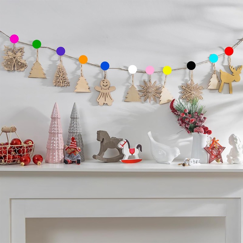 KALYRON 4080 pcs Red Dot Stickers 10 mm Round Red