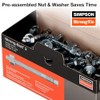 Simpson Strong-Tie STB2-75512F10-3/4" x 5-1/2" Zinc StrongBolt2 Wedge Anchor, Assembled