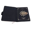 B6 Notebook Combination Lock Black Gold Retro 240 Pages Smoothing
