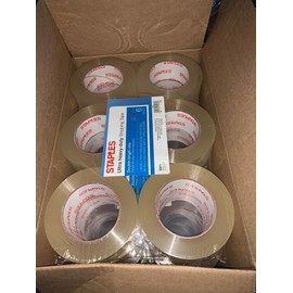 Staples 36 Roll Case Staples Ultra Heavy Duty Shipping Tape 1.88 x 110 Yds Clear Packing
