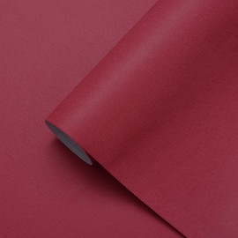 Yasinet Red Wallpaper Red Peel and Stick Wallpaper Rosered Contact Paper for Cabinets Modern Burgundy Waterproof Self Adhesive Removable Wall Paper for Wall Bedroom Bathroom Vinyl 17.7" x118"