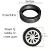 8PCS Luggage Caster Wheel Covers – Shock Absorbing & Noise-Reducing