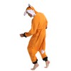 WOTOGOLD Animal Cosplay Costume New Fox Unisex Adult Pajamas Orange,